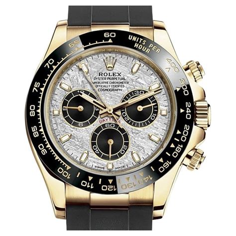 rolex cosmograph daytona 'meteorite' 116518ln in 18k yellow gold.|Cosmograph Daytona .